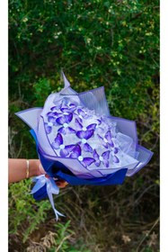 Resim BYSHOPPİNG Kelebek Buket Yapım Seti - Kelebek Buket İçin Gereken Tüm Malzemeler AL-YAP - HOBİ - EĞLENCE - DIY 