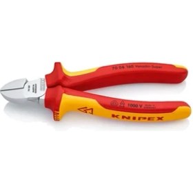 Resim Knipex 70 06 160MM Yan Keski Vde (Asma Halkalı) 