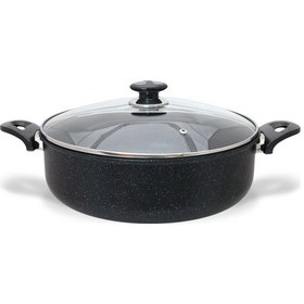 Resim Gülsan Basık 32 Cm Elit Döküm Tencere Siyah 
