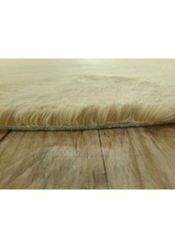 Resim Balat Halı Dekoratif Kahverengi Peluş Yumuşak Yuvarlak-oval Halı 