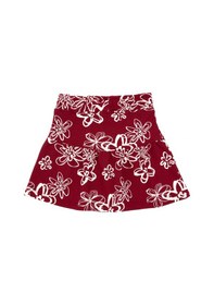 Resim U.S. Polo Assn. Kız Çocuk Koyu Frambuaz Çiçek Desenli Örme Etek 50317971-VR104 
