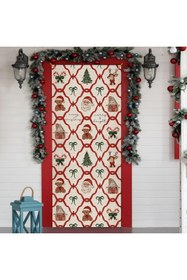 Resim PROMISEBACKDROP2 190x75cm Lastikli kapı süsü, Kumaş kapı giydirme, Christmas decor, Yılbaşı, Okul etkinlik kapı süsü 
