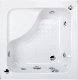 Resim Shower 90X90 Mına Kare Mini Küvet 