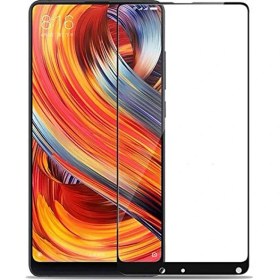 Resim Microcase Xiaomi Mi Mix 2 Tam Kaplayan Çerçeveli Tempered Ekran Koruyucu - Siyah 