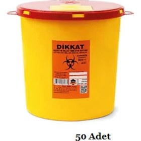 Resim Tıbbi Atık Kutusu - Tıbbi Atık Kovası 10 Lt. 50 Adet 
