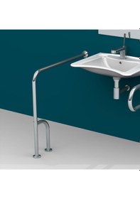 Resim Maxiflow Paslanmaz Bedensel Engelli Baston Ayak Tutunma Barı 