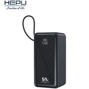 Resim Blackbird Game Center Hepu Hp-255 50.000mah 22.5w Siyah Lcd 1xmicro 2xtyp-c 3xusb Port Taşınabilir Şarj Cihazı Powerbank 