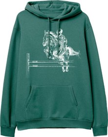 Resim Cowboy Hoodie-Yeşil 