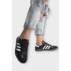 Resim Liger Kadın Rahat Hafif Spor Ayakkabı Siyah - Beyaz 