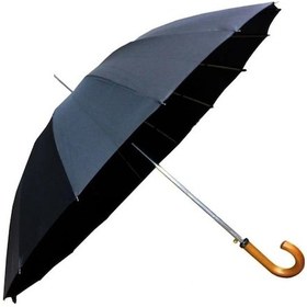 Resim Marlux 105 CM Vale Protokol Baston Şemsiye Siyah Siyah - Siyah 