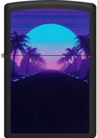 Resim Zippo Sunset Black Light Design Çakmak 