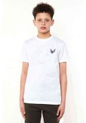 Resim Pokemon Avengermon Golbat Baskılı Unisex Çocuk Beyaz T-Shirt 