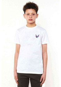 Resim Pokemon Avengermon Golbat Baskılı Unisex Çocuk Beyaz T-Shirt 