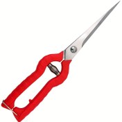 Resim 1 adet Profesyonel Bahçe Budama Makası - Ergonomik Kırmızı Tutmaçlı, Dayanıklı Paslanmaz Çelik Düz Bıçaklar - Gül Düzenleme, Bitki Budama ve Meyve Hasadı İçin | Modern Kaymaz Tutmaç, Bahçe Makasları, Bahçe Budama Makası | Klasik Tarz, Bahçe Budama Makası 