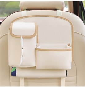 Resim Tenfowee Araç İçi Çok Fonksiyonlu Depolama Çantası - Sırt Dayama Yerleştirmeli, Su Geçirmez, Kolay Temizlenebilir 