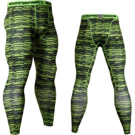 Resim Jack Cordee Pro Erkek Basketbol Tozluk Sıska Elastik Sıkıştırılmış Spor Pantolon Koşu Spor Hızlı Kuru Kamuflaj Pantolon (Yurt Dışından) 