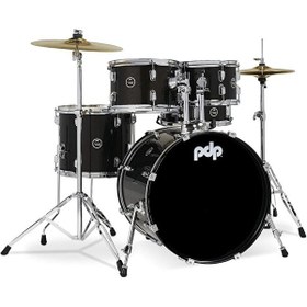Resim PDP Drums centerstage 20" 5-Parça Akustik Davul Seti (Iridescent Black Sparkle) 
