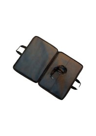 Resim Askılı, Fermuarlı 35x50 Resim Çantası Su Geçirmez Ketenli Kumaş 35x50 Proje Çantası Körüklü Çift Bölme Haki 