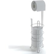 Resim Teknotel MG093 Ayaklı Yedekli Wc Tuvalet Kağıtlık Krom 