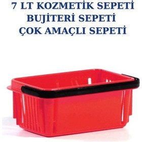 Resim 5 adet 7 Litre Kozmetik Sepeti Bijuteri Sepeti Kırtasiye Sepeti K 