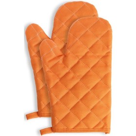 Resim Yanmaz Ve Isıya Dayanıklı Fırın Eldiveni 2 Eldiven Turuncu 