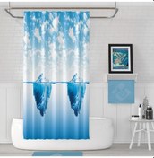 Resim Jackline Tek Kanat Banyo Duş Perdesi Iceberg 180 x 200 CM 
