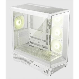 Resim Norino Msı Mag Pano 130R Pz Temperli Cam 3X120MM Reverse Argb 1X120MM Argb Fan Atx Panoramik Gaming Bilgisayar Kasası 