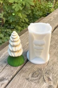 Resim Rufus Concept Krema Ağacı Silikon Mum Kalıbı 