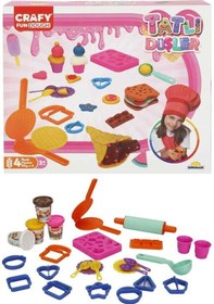 Resim Mey İthalat Crafy Tatlı Düşler Oyun Hamuru Seti 200 G 22 Parça Pembe 