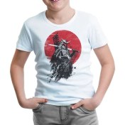 Resim Lordd T-Shirt Japon Savaşçı - Beyaz Çocuk T-Shirt 
