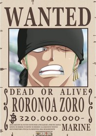 Resim Renkselart- One Pıece Wanted Poster - 001 