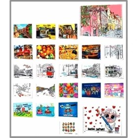 Resim Çınar Uninote Resim Defteri 17X24 Spiralli - 4 Adet 