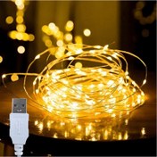 Resim 10/20/30/50/100/200/300 LED USB Bakır Tel Peri Işık Dizisi, 3 Renk Mevcut, Taşınması Kolay, Noel Tatil Süslemesi, Günlük Aile Toplama Süslemesi, Açık Alan Süslemesi için Uygun, 89 Ülke için Uygun 