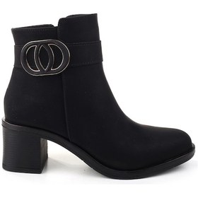 Resim Papuç Sepeti 4272 5 Cm Topuklu Kaymaz Taban Günlük Kadın Bot Siyah 