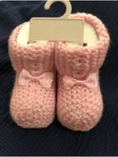 Resim susu design Triko Fiyonklu Bebek Patik 