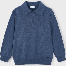 Resim Mayoral Erkek Çocuk Yakalı Kazak Mavi 