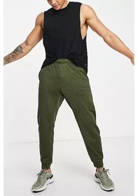 Resim Nike Dri Fit Fleece Tapared Running Konik Yeşil Eşofman Altı Yeşil 