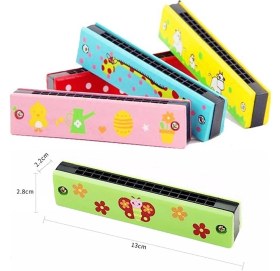 Resim MCM Group Çocuk Mızıka Ahşap Mızıka Nefes Egzersizi Müzik Aleti 