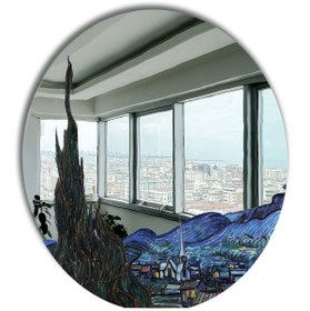 Resim Yuvarlak Ayna, Pinterest Ayna, Renkli Duvar Dekoru, Pinterest Oda Dekoru, Kırılmaz Dekorafif Ayna 