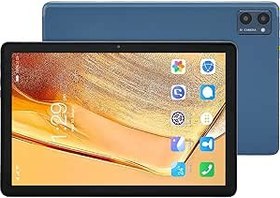 Resim Tablet Bilgisayar, 2'si 1 Arada AB Tak 100-240V Sekiz Çekirdekli İşlemci 10.1 İnç Tablet 8 Çekirdekli CPU, Okuma Için Android 11.0 Için Klavye Ile (BLUE) 