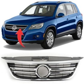 Resim Genel Markalar Volkswagen Tiguan Ön Panjur Kromlu 2008-2011 5n0853651c 2zz 