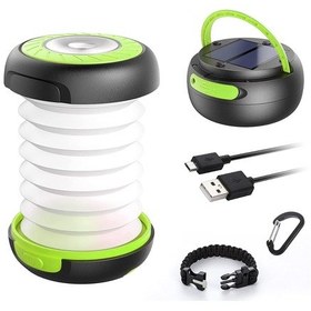 Resim Led Şarj Edilebilir Kamp Lambası, Güneş Enerjisi Ve Usb İle Çalışır 