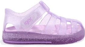 Resim Igor S10265 Star Glitter Lila Ortopedik Günlük Kız Çocuk Sandalet 