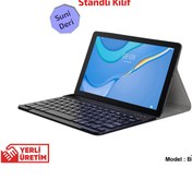 Resim Huawei Uyumlu Matepad T10 9.7 Inch Bluetooth Klavyeli Stand Kılıf Bkk4 