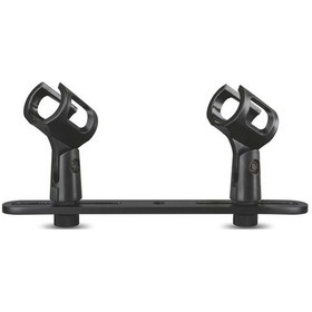 Resim Rogfer A16 Çift Başlı Mikrofon Klipsi Alüminyum Kutuplu Mikrofon Aksesuarları 