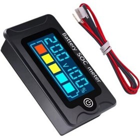 Resim PZEM-009 8-100V Digital Battery Voltage Capacity Indicator - Black 