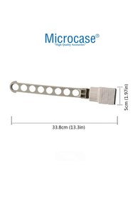 Resim 8 Delikli Plastik Kurutmalık Çamaşır Askılığı Al5345 Gri - Beyaz 