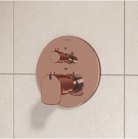 Resim Artema Root Round A4269526 Ankastre Termostatik Duş Bataryası, Sıva Üstü Grubu, Bakır 