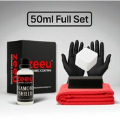 Resim ZEEU CERAMIC COATING DIAMOND SHIELD Seramik Kaplama 50ml Full Set Su İtici Çizik Önleyici Yüksek Parlaklık 