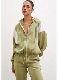 Resim Never More Yanı Şeritli Jogger Eşofman Altı Haki 